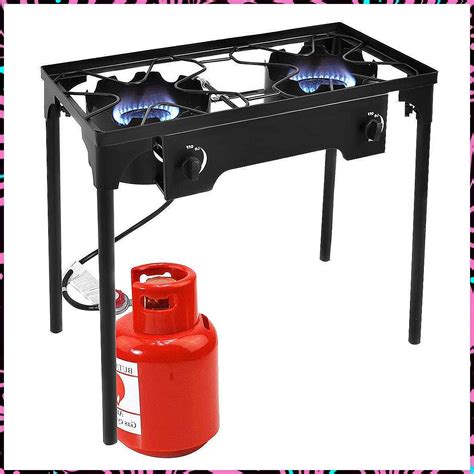 portable gas stove with legs